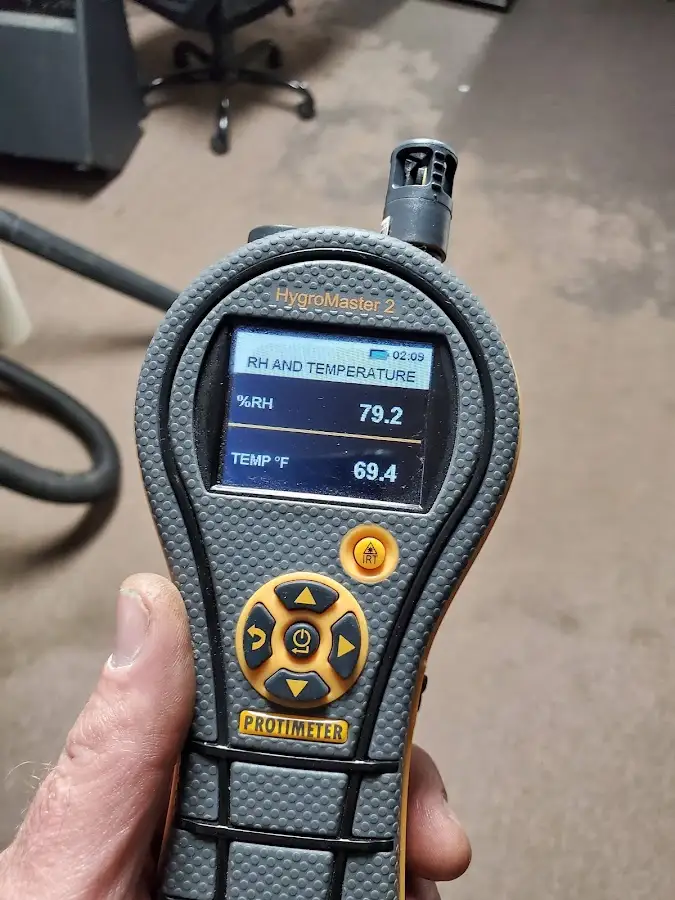 Moisture meter humidity assessment for Fire & Smoke Damage Restoration in Harrison